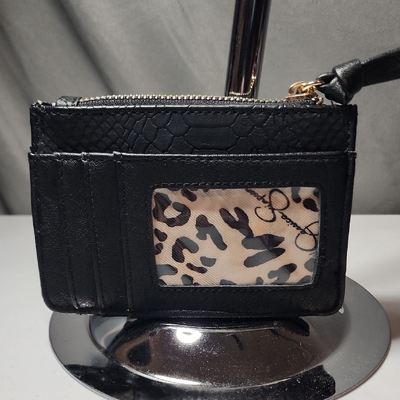 Jessica Simpson Textured Black Card Holder - Picture 4 of 6